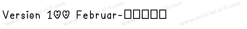 Version 100 Februar字体转换